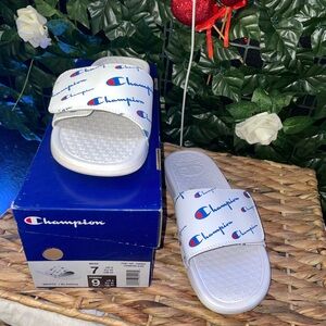 Champion Slide Sandals with box